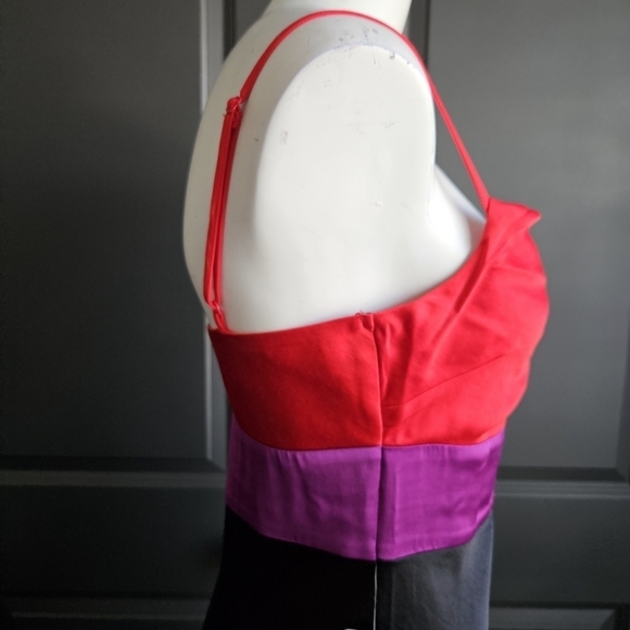 Express Dress Womens Small Black Red Purple Slip Dress Dark Romantic Vamp Y2K - Picture 5 of 12